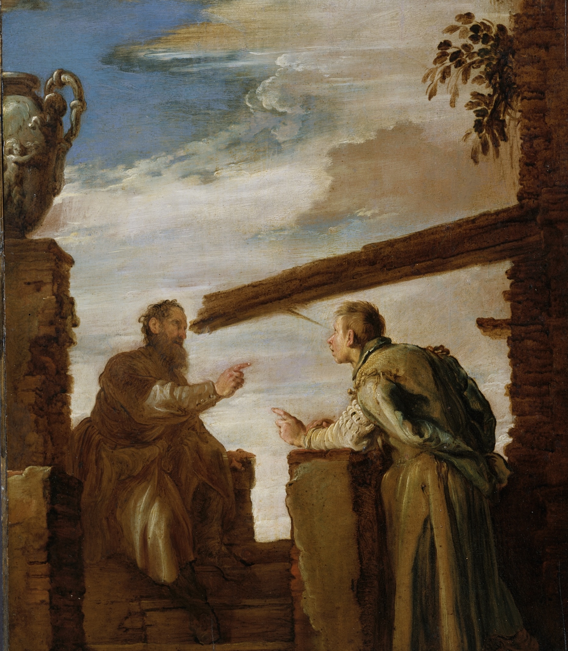 Domenico Fetti (c. 1589 – 16 April 1623) - The Parable of the Mote and the Beam